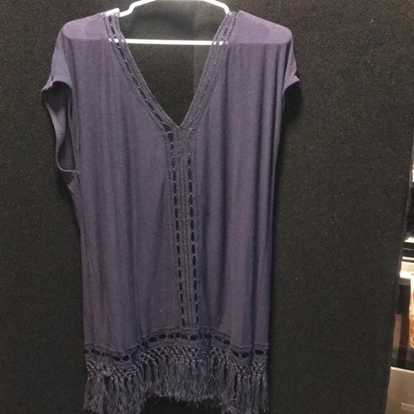 L*Space navy med/L tunic top - Picture 5 of 7